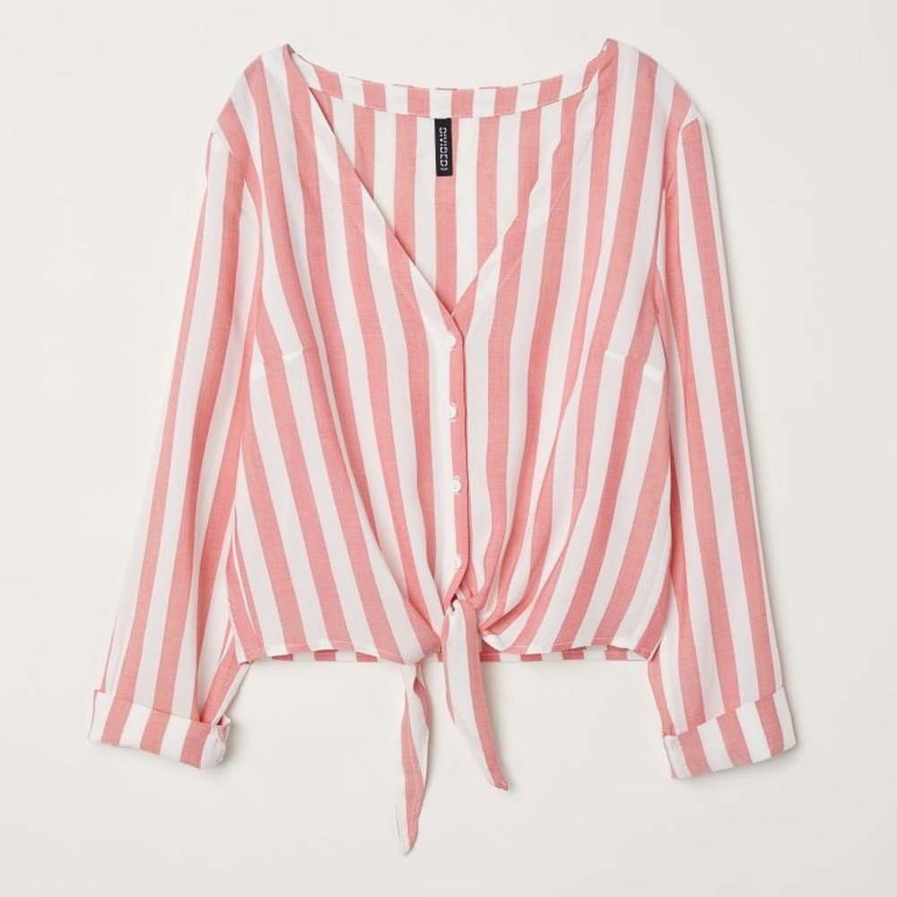 H&M, Size: 2, Color: pink and white